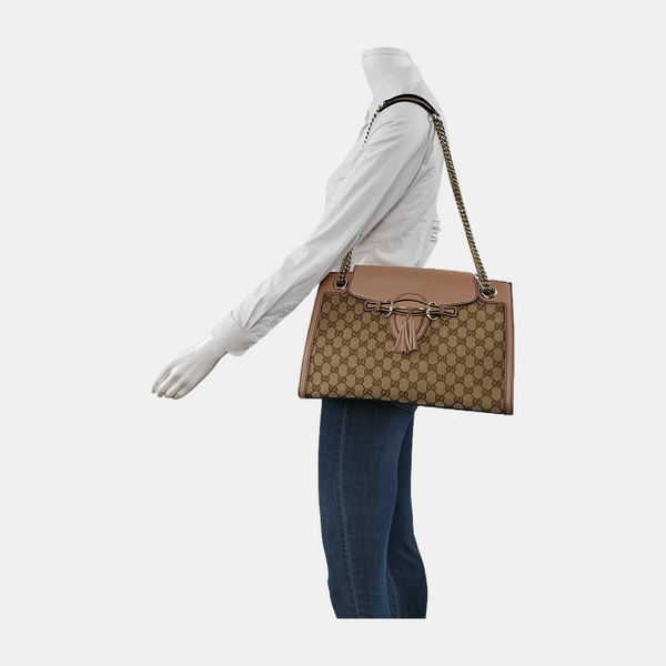 Emily Chain Monogram Canvas Brown