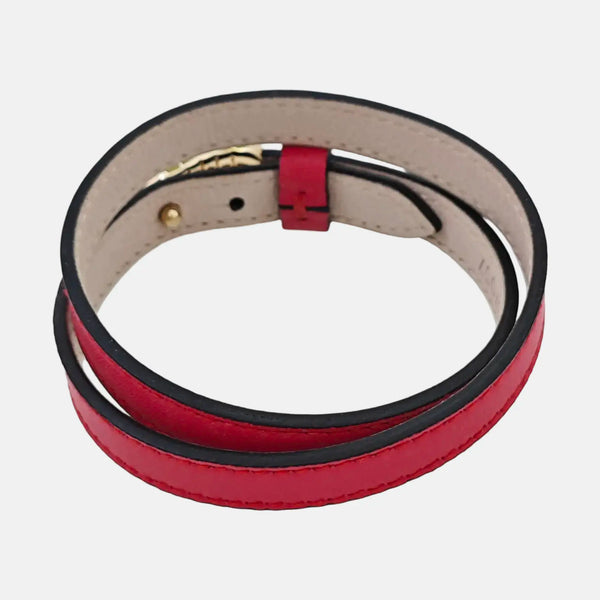 SERPENTI Brass Red Bangle