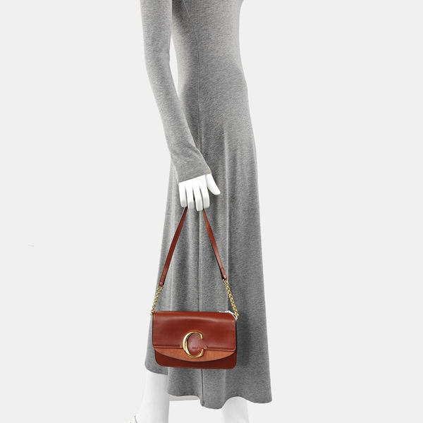 Chloé C Calfskin Brown