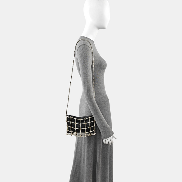 Lambskin Shoulder Bag Black
