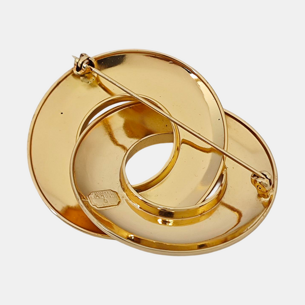 Metal Gold Brooch