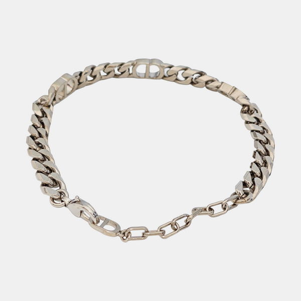 CD Icon Metal Silver Bracelet