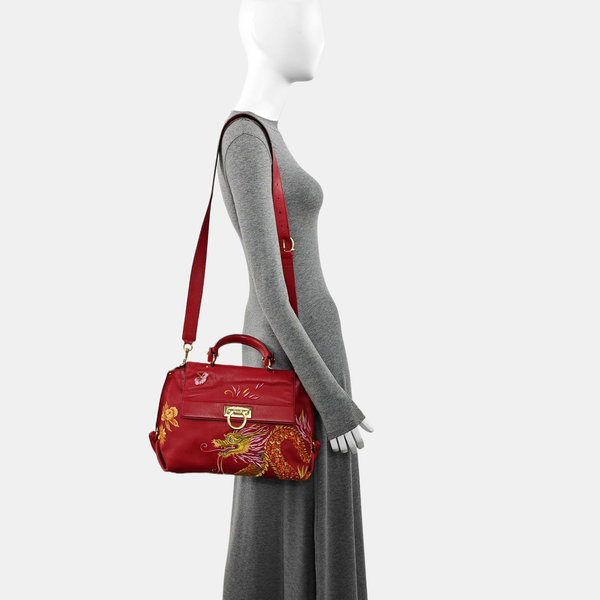 Sophia Calfskin Red