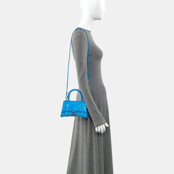 Hourglass Small Calfskin Blue