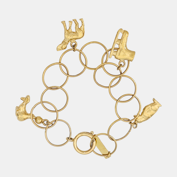 Pulsera de oro de metal