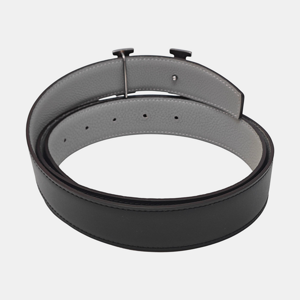 Leather Belt Gray