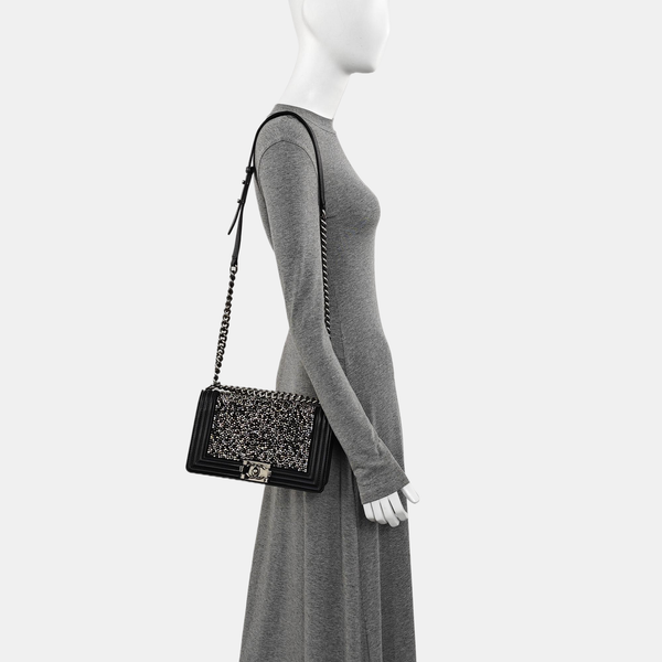 BOY CHANEL Medium Special Material Black
