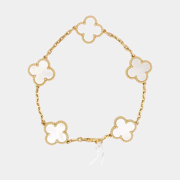 Vintage Alhambra 18k Gold Bracelet