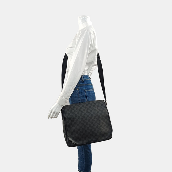 DANIEL MM Damier Graphite Coated Canvas Gray