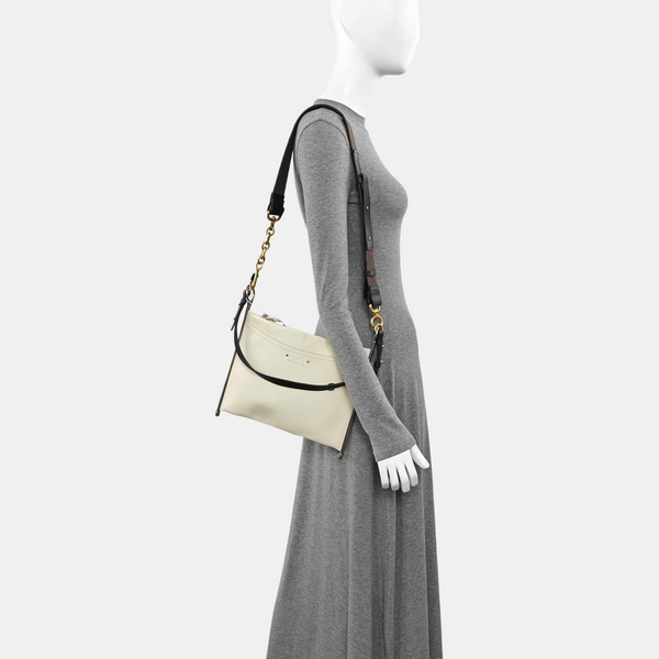 Roy Medium Calfskin White