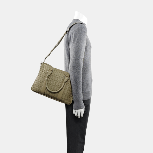 Calfskin Shoulder Bag Gray
