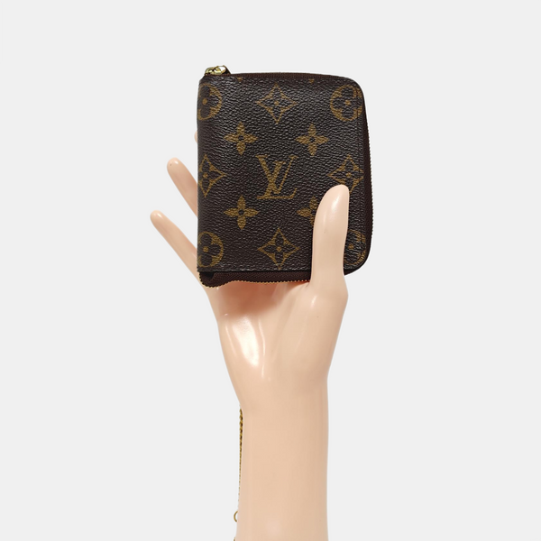 ZIPPY Monogram Coated Canvas Brown Card Holder