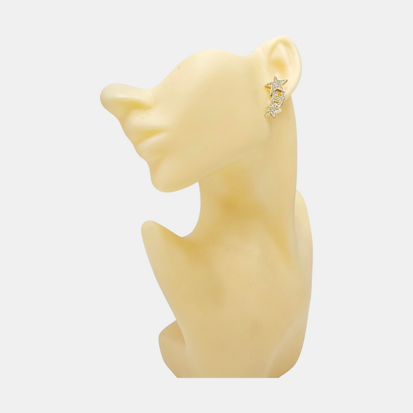 Metal Gold Stud Earrings