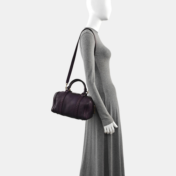 Joy Monogram Calfskin Purple