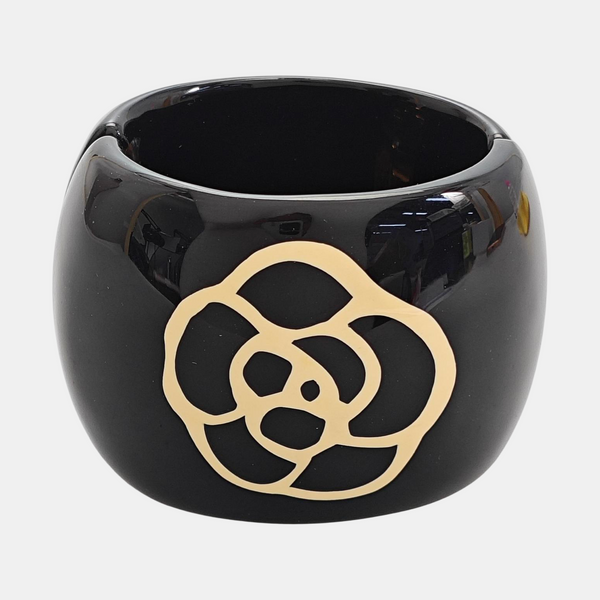 Synthetic Material Black Bangle
