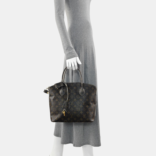 LOCKIT Monogram Coated Canvas Brown