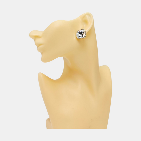Resin Clear Stud Earrings
