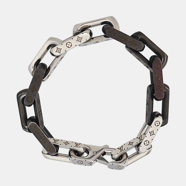 MONOGRAM CHAIN Metal Silver Bracelet