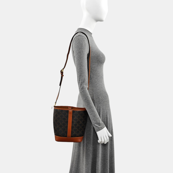 TRIOMPHE CANVAS Small Coated Canvas Brown