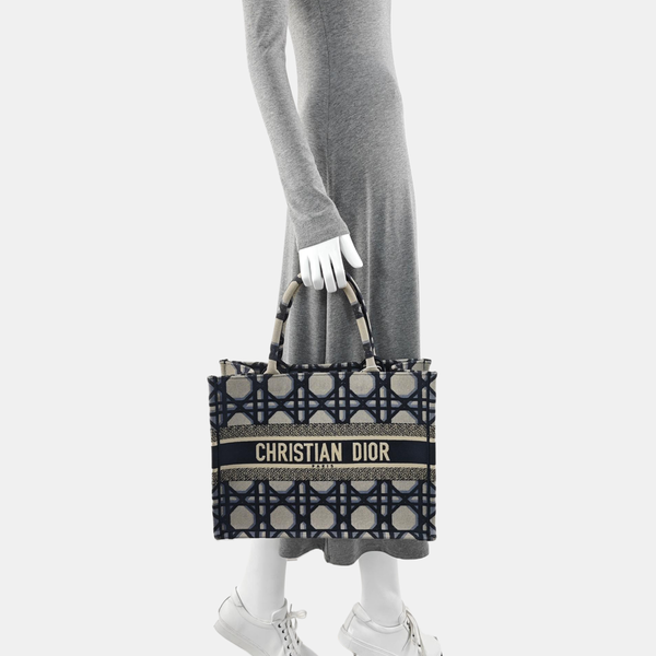 Book Tote Medium Canvas Blue