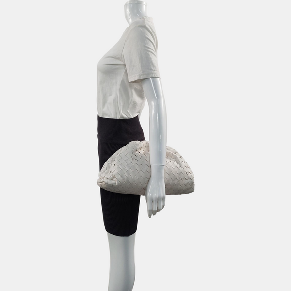 The Pouch Large Lambskin White