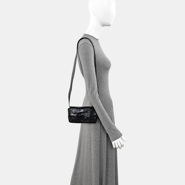 Calfskin Shoulder Bag Black