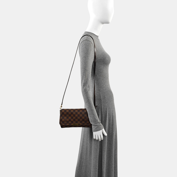 FAVORITE PM Damier Ebene Coated Canvas Brown