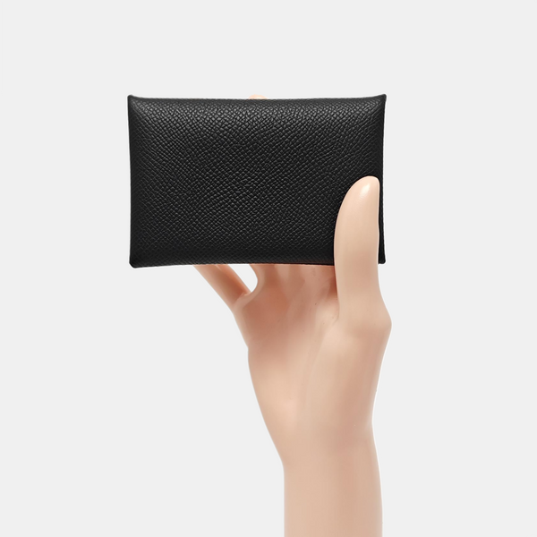 Calvi Epsom Black Card Holder