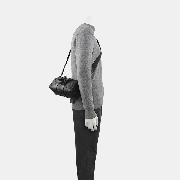 KEEPALL 25 Monogram Calfskin Black