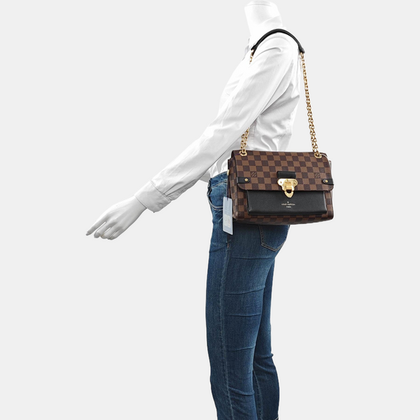 VAVIN PM Damier Ebene Coated Canvas Brown