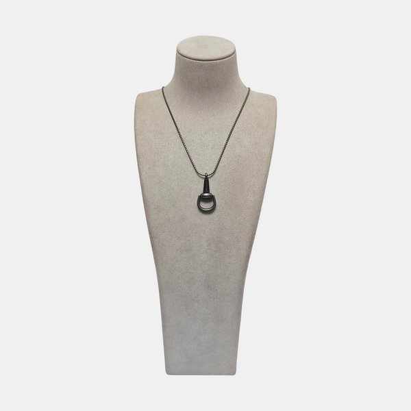 925 Sterling Silver Black Necklace