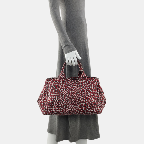 Nylon Tote Bag Red