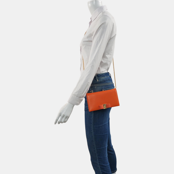 Ginny Calfskin Orange