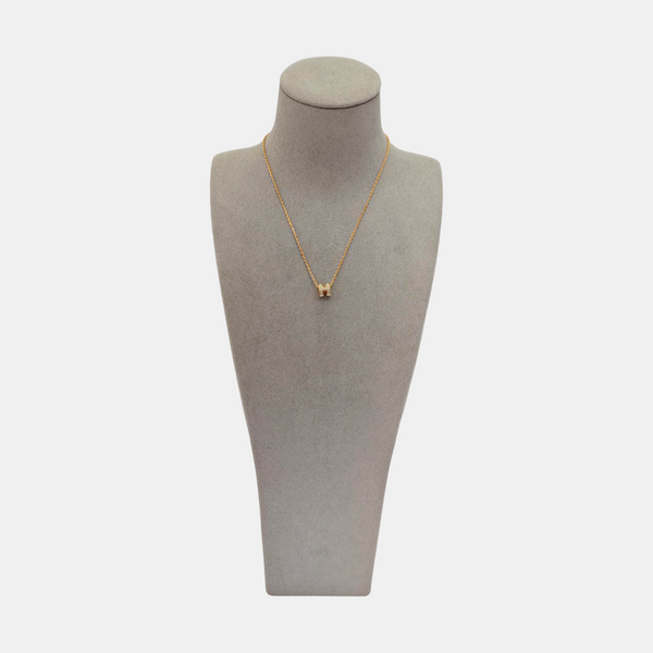 Pop H Metal Rose Gold Necklace