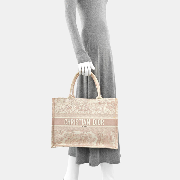 Book Tote Medium Canvas Pink