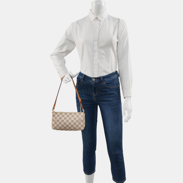 ACCESSOIRES GM Damier Azur Coated Canvas White