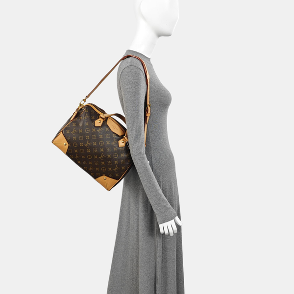 RETIRO NM Monogram Coated Canvas Brown