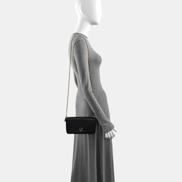 Calfskin Shoulder Bag Black