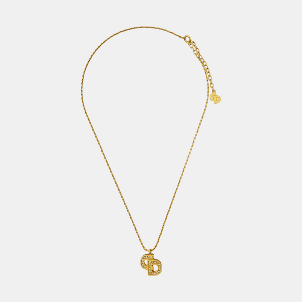 Petit CD Metal Gold Necklace