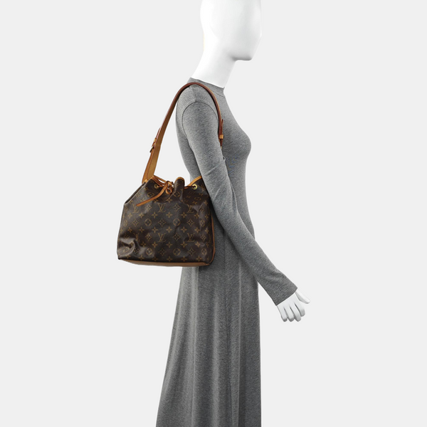 NÉONOÉ PM Monogram Coated Canvas Brown