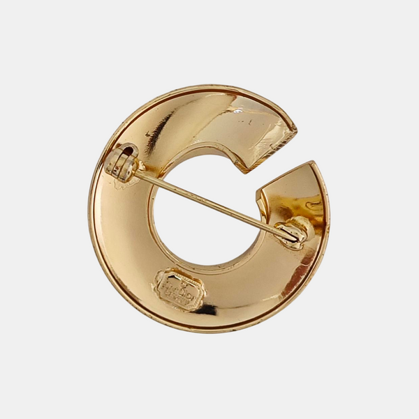 Metal Gold Brooch