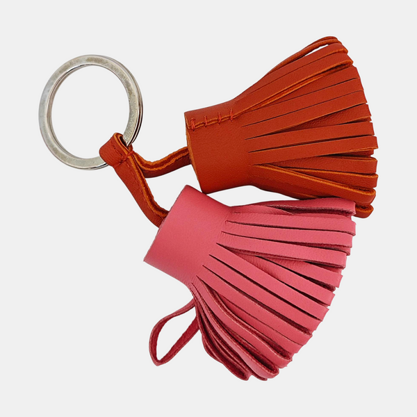 Leather Bag Charm Multicolor