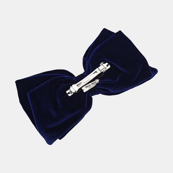 Fabric Hair Clip Blue