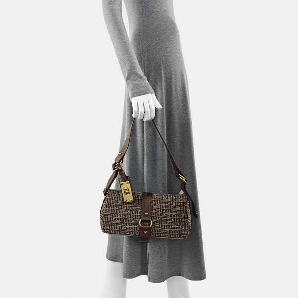 Canvas Shoulder Bag Brown
