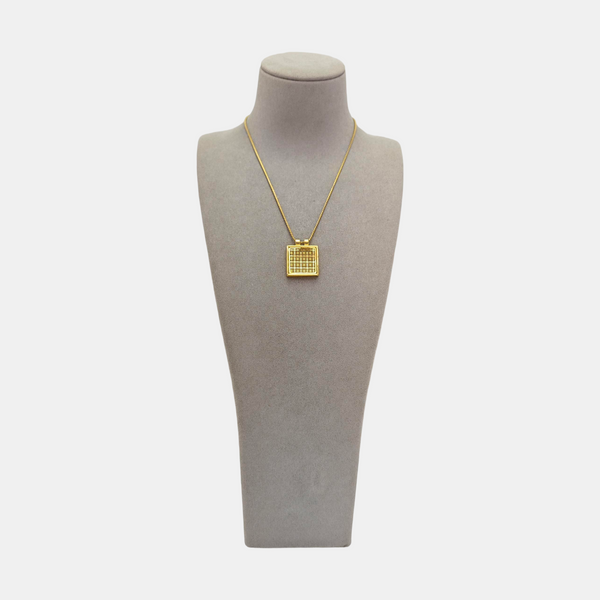 4G Logo Metal Gold Necklace