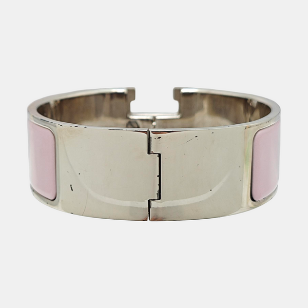 Clic Clac H Metal Silver Bangle