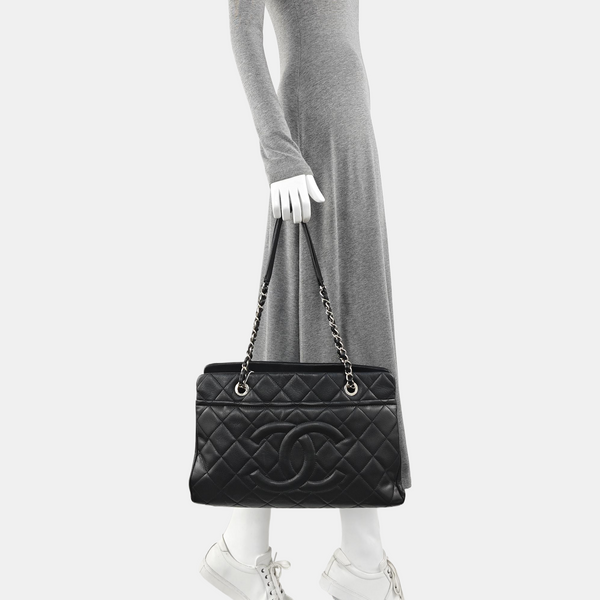 CC TIMELESS SOFT Quilted Grained Calfskin Black