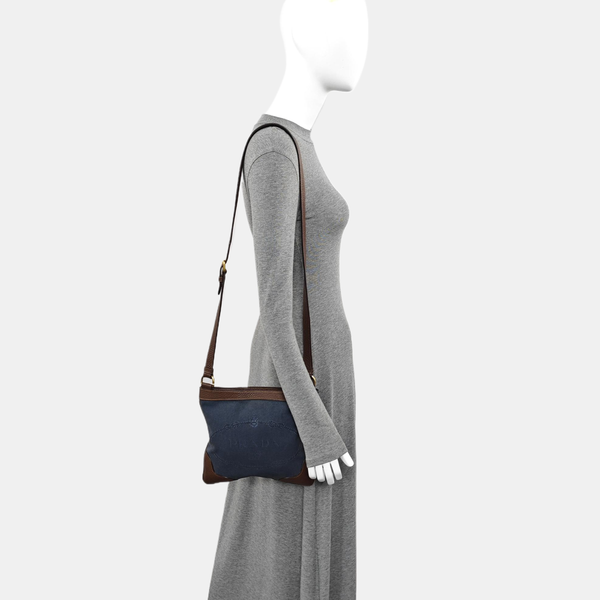 Canvas Shoulder Bag Blue