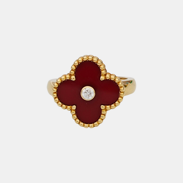 Vintage Alhambra 18k Gold Ring EU 50