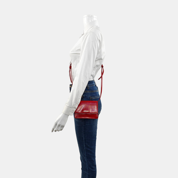 Patent Leather Shoulder Bag Red